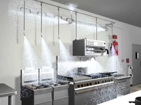 Kitchen fire suppression equipment